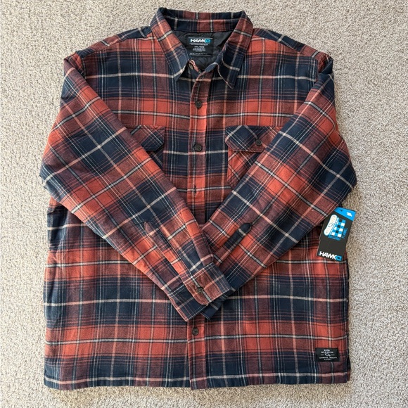 Hawke & Co Other - Tony Hawk Plaid Flannel Shirt Jacket Men’s XXL NWT